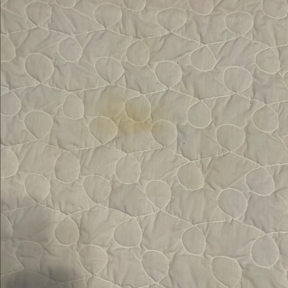 Handmade in 1992 Pink and White Elephant Baby Quilt